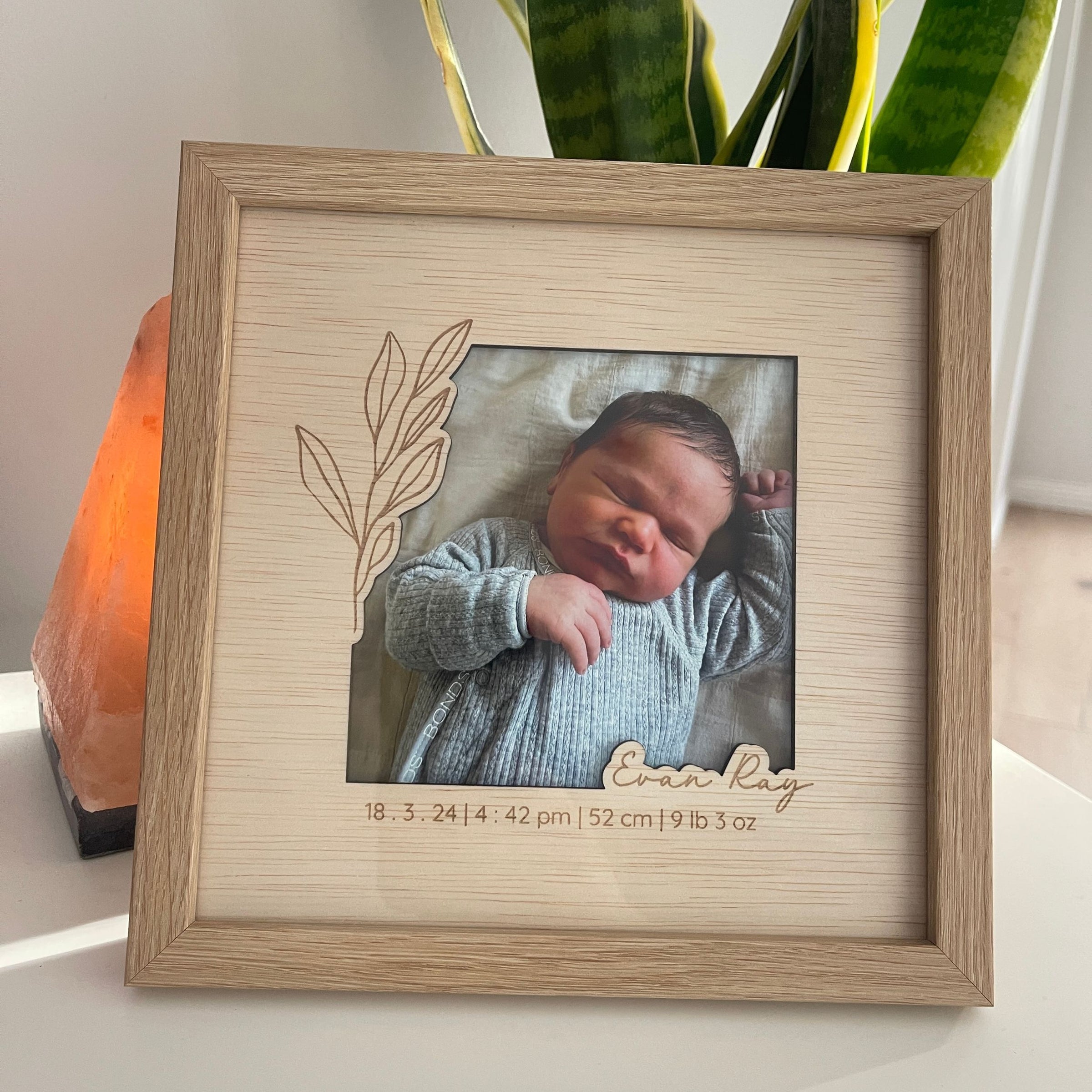 Baby Birth Details Personalised Photo Frame The Custom Collection